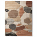 Wool area rug in abstract pattern multicolor 200 x 150 x 1cm