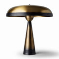 Brass table lamp with black accents and modern design 30 x 30 x 40cm